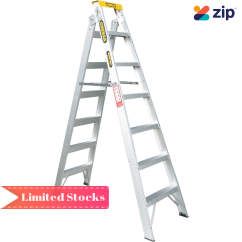Gorilla DM007-I - 2.1-3.9m 150kg Industrial Aluminium Dual Purpose Double Sided Ladder Step Ladders